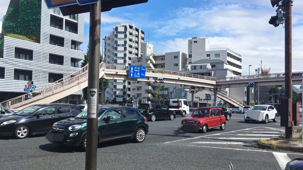 246と環八が交わる瀬田交差点