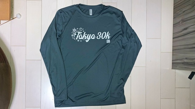 東京30K冬2022の参加賞Tシャツ