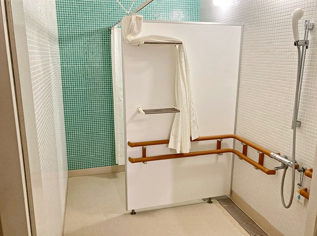 武蔵野陸上競技場のシャワー室