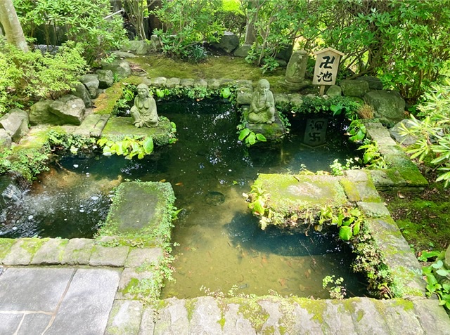 鎌倉長谷寺の卍池
