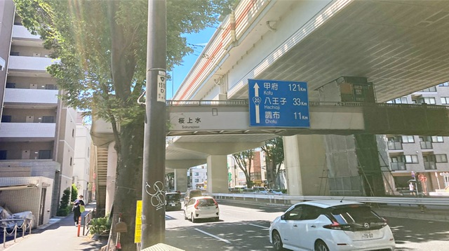 桜上水歩道橋