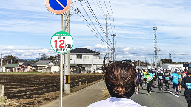 勝田マラソン12km地点