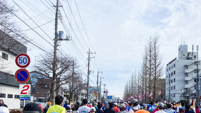 勝田マラソン2km地点