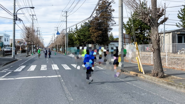 勝田マラソン30キロ地点前の右折