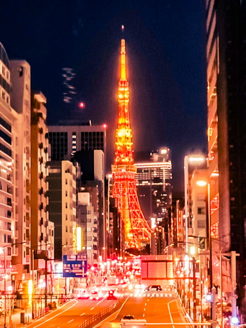 山手線一周ランの東京タワー